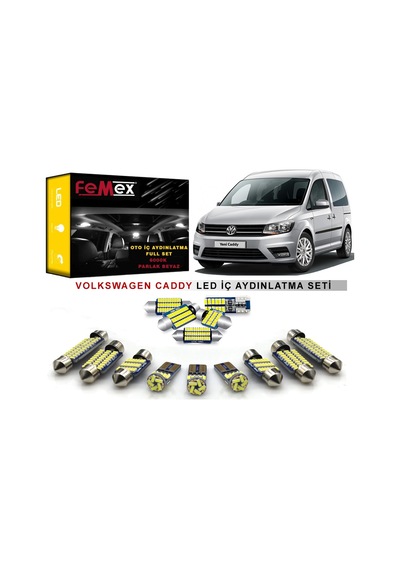 Volkswagen Caddy LED İç Aydınlatma Ampul Seti FEMEX Parlak Beyaz