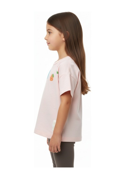 Toontoy Kids Toontoy Kız Çocuk Bisiklet Yaka Düşük Omuz Kısa Kollu Baskılı Tişört 25005 Pudra Toontoy Kids Toontoy Kız Çocuk Bisiklet Yaka Düşük Omuz Kısa Kollu Baskılı Tişört 25005 Pudra