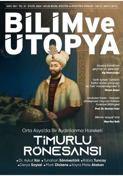 Bilim Ve Ütopya Dergi 363.sayı Eylül 2024