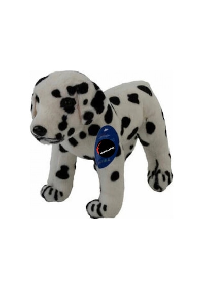 Havlayan Köpek Peluş Oyuncak 40 Cm Büyük Boy Hediyelik Uyku Arkadaşı Beyaz