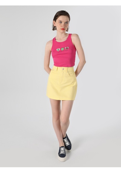 Colin's Colins Regular Fit Kadın Pembe Atlet Cl1063762 Q1.v2 Pfs Fuchsia