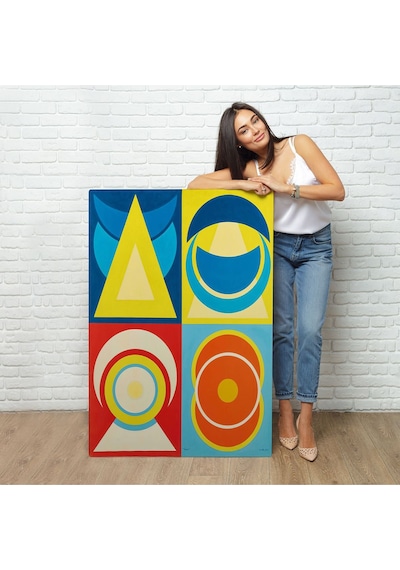 Miyrem^ Canvas Serie Auguste Herbin - Lune I Tablo-7358