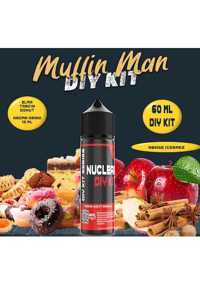 Nuclear Dıy Kit One Hit Wonder Muffin Man Gıda Aroma 12 Ml Aroma İçerir 60 Ml