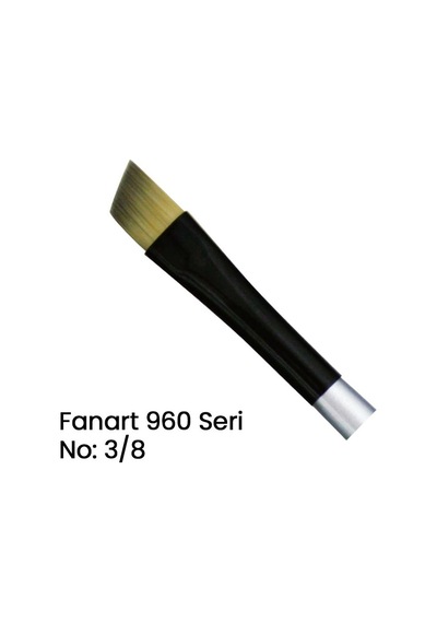 Fanart 960 Seri Yan Kesik Uçlu Fırça No 3-8