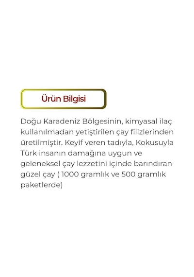 Esvet Çay Filizi Dökme Siyah Çay Rize Türk Çayı 500 Gx3 1.500 G