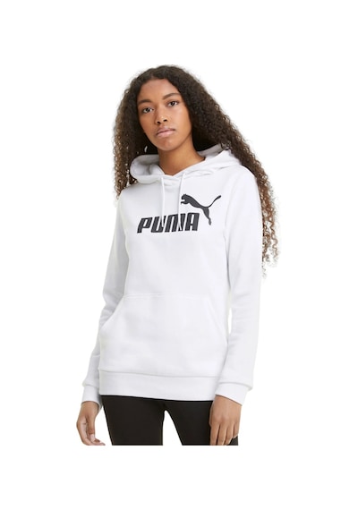 Puma Kadın Kapşonlu Ess Logo Hoodie Sweatshirt Beyaz