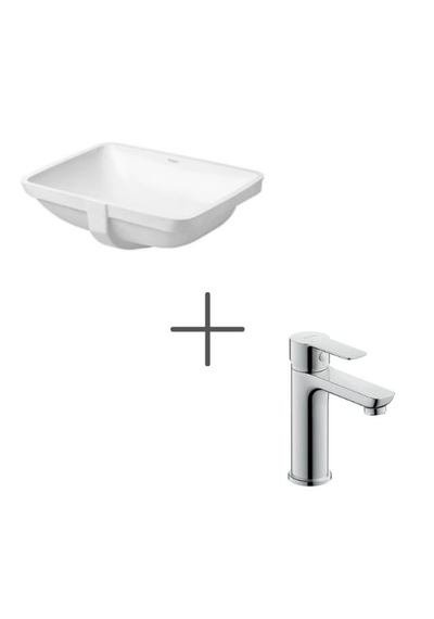 Duravit Starck 3 49 Cm Tezgahaltı Lavabo Ve A.1 Lavabo Bataryası