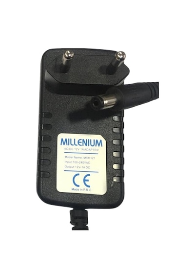 Millenium 12v 1a Modem Ve Arduino Uyumlu Plastik Kasa Priz Tipi Adaptör Mxh121