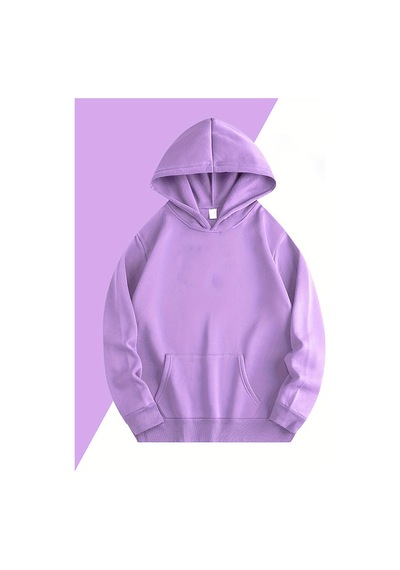 Uyguntarz Vangogh Baskılı Oversize Sweatshirt Lila