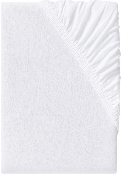 Bebesi Battal Boy 180x200+35 Cm Çift Kişilik Havlu Lastikli Çarşaf Takımı 2 Adet Yastık Kılıfı Beyaz