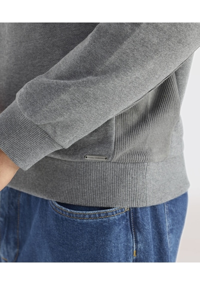 Yargıcı Triko Detaylı Sweatshirt 25yesw9001x 059 Gri
