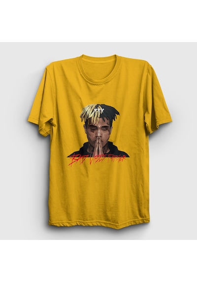 Presmono Unisex Forever Xxxtentacion T-shirt Sarı