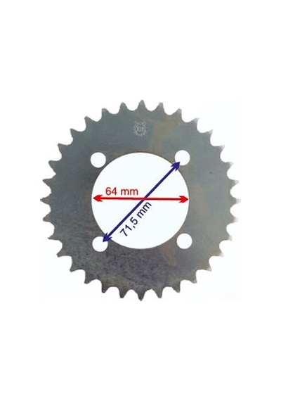 Yamaha Yamaha Uyumlu Capri Arka Dişli 420-30T Iç 64 Mm Öm
