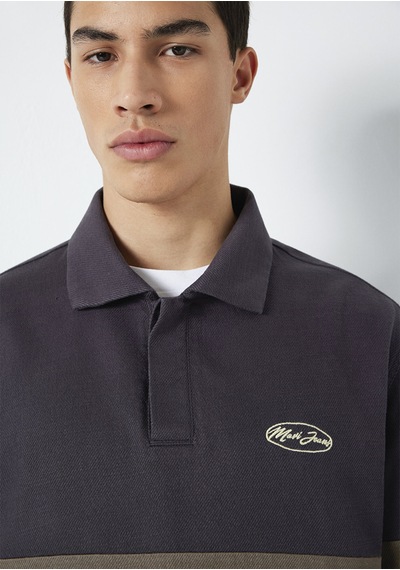 Mavi - Mavi Jeans Nakışlı Polo Yaka Antrasit Sweatshirt 0s10575-70101 Antrasit