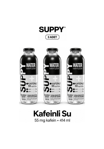 Suppy Vitamin Water Kafeinli İçecek 3 Adet 414 Ml