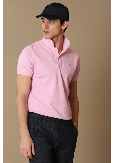 Lufian Laon Spor Polo Yaka Erkek Tişört Pembe 111040091100800 Pembe