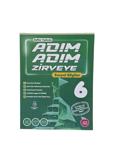 Adım Adım Zirveye 6. Sınıf Sosyal Bilgiler Defter Tadında, Vi...