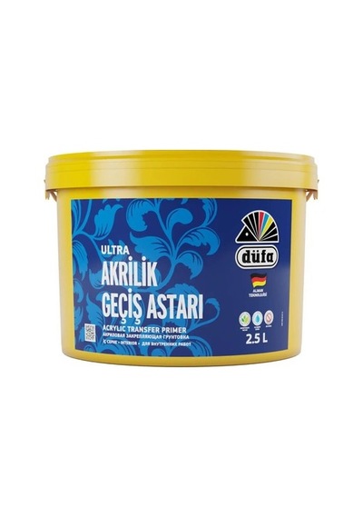 Ultra Akrilik Geçiş Astarı 7.5 Litre İç Mekan İçin 0,15 L