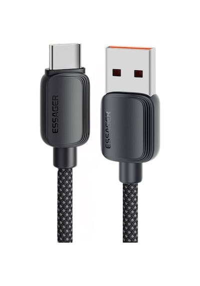 Essager E-marker Çipli 1mt 7a 100w Usb To Type C Şarj Kablosu 480mbps Veri Aktarım Şarj Akım Korumalı Kopmaz Kablo Desen - Ben10