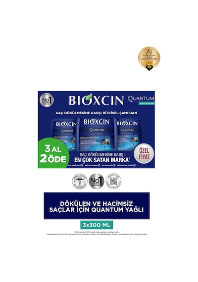 Bioxcin Quantum Şampuan 3 Al 2 Öde Yağlı Saçlar İçin