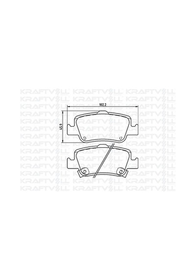 Kraftvoll 07010087 Fren Balatası Arka Toyota Auris 1.4 D4d 1.6 07-corolla 1.4 D4d 1.6 07-11 0446602181