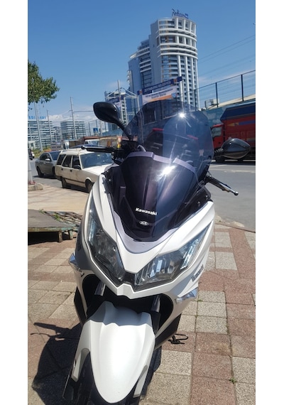 Kawasakı J300 Uzun Cam 66Cm Koyu Füme 4Mm Zeus