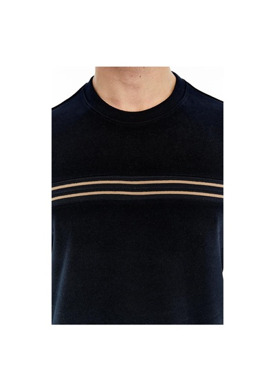 AR-MA Arma Erkek Regular Fit Selanik Kumaş Çizgi Baskılı Bisiklet Yaka Kazak %65 Pamuk %35 Polyester K30124697702 Lacivert AR-MA Arma Erkek Regular Fit Selanik Kumaş Çizgi Baskılı Bisiklet Yaka Kazak %65 Pamuk %35 Polyester K30124697702 Lacivert