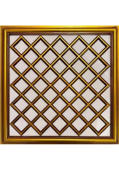 Asma Tavan Uyumlu Led Döşenebilir 60x60 Cm Tavan Paneli- Kahve Eskitme Renk