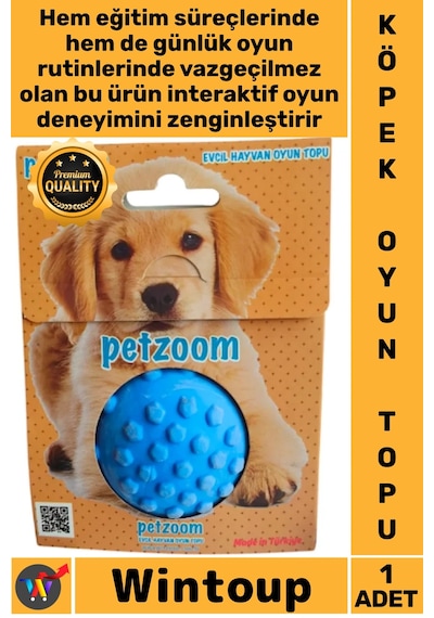 Top Dayanıklı Isırmaya Karşı Kauçuk Eğitici İnteraktif Sağlıklı Renkli Kaliteli Köpek Oyun Topu