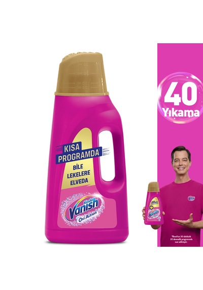 Vanish Oxi Action Deterjan Güçlendirici ve Leke Çıkarıcı Sıvı Renkliler 2000 ML+ Beyaz 2000 ml