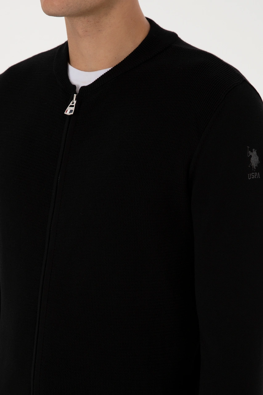 U.s. Polo Assn. Erkek Siyah Hırka Triko 50307813-vr046 Siyah