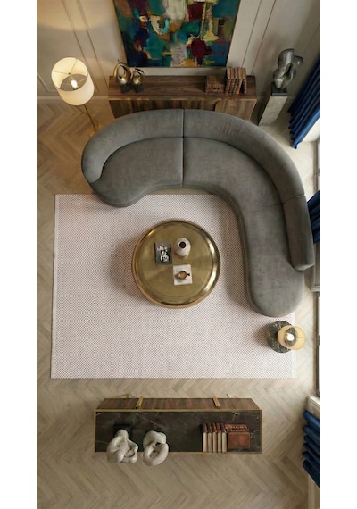 Youdayhomecollection Funda Model Halı 100x100 Çok Renkli
