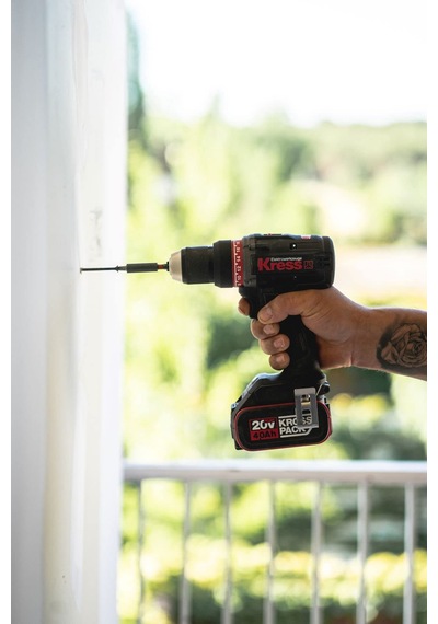Kress Kua72.1 20volt/4.0ah Li-ion Çift Akülü Kömürsüz Profesyonel Şarjlı Matkap