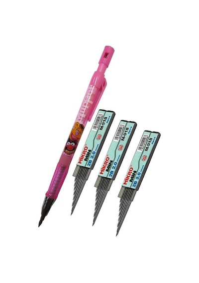 Versatil Kalem 2.0 MM Kalın Uçlu Pembe ve Yedek Kalın Uç 2.0 MM Siyah 3 Adet