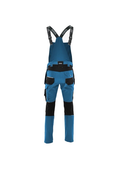 Sara Workwear Monter Askılı Tulum Mavi/siyah