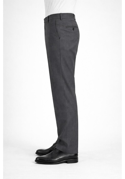 Classics Men Caserta Klasik Fit Likralı Erkek Kanvas Pantolon - 7514 gri