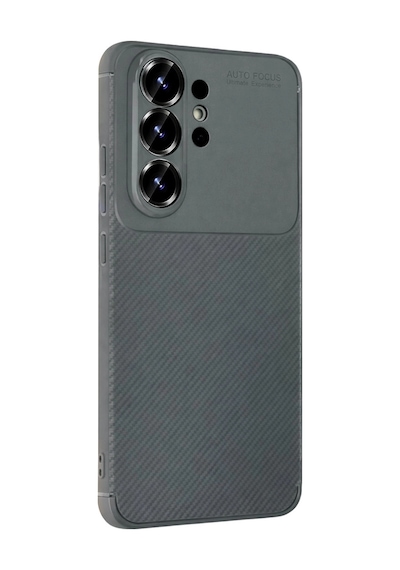 Samsung Galaxy Uyumlu  S26 Ultra Auto Focus Karbon Kapak Gri