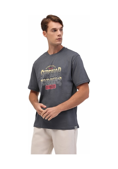 Kinetix Ml Lıber 11vntg200 5fx Antrasit Erkek Kısa Kol T-shirt Gri