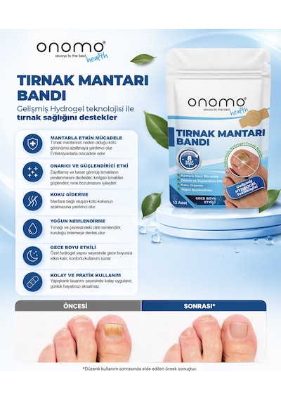 Health Tırnak i Bandı Hidrojel Tırnak Bakımı 12 Adet