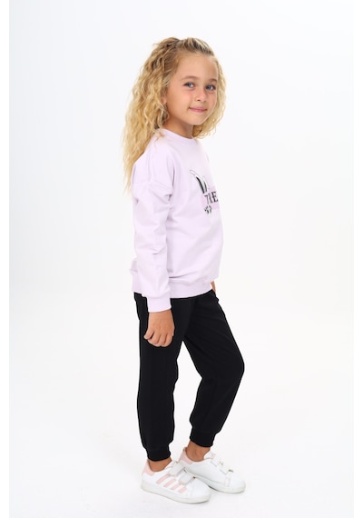 Toontoy Kids Toontoy Kız Çocuk 2'li Takım Baskılı Bisiklet Yaka Sweatshirt & Beli Paçası Lastikli Jogger Eşofman Altı 2 İplik Lila Toontoy Kids Toontoy Kız Çocuk 2'li Takım Baskılı Bisiklet Yaka Sweatshirt & Beli Paçası Lastikli Jogger Eşofman Altı 2 İplik Lila
