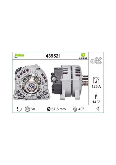 Peugeot 307 Sarj Dinamosu 1.4 2004-2008 Valeo 439521