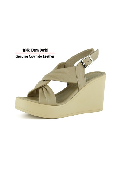 Erkan Saçmacı Monica Vizon Hakiki Dana Derisi Çapraz Burgulu Dolgu Topuklu Slingback Sandalet Erkan Saçmacı Monica Vizon Hakiki Dana Derisi Çapraz Burgulu Dolgu Topuklu Slingback Sandalet