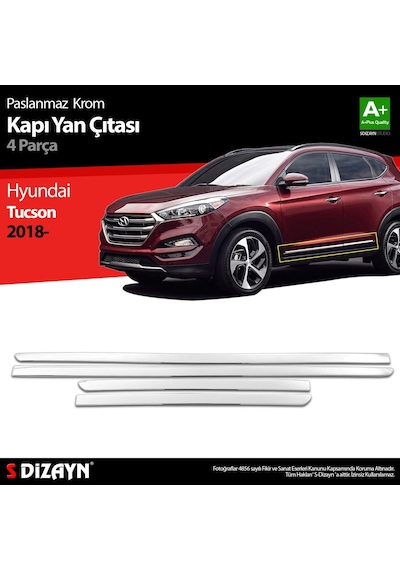 Hyundai Tucson Krom Kapı Yan Çıtası 4 Prç 2018 Üzeri