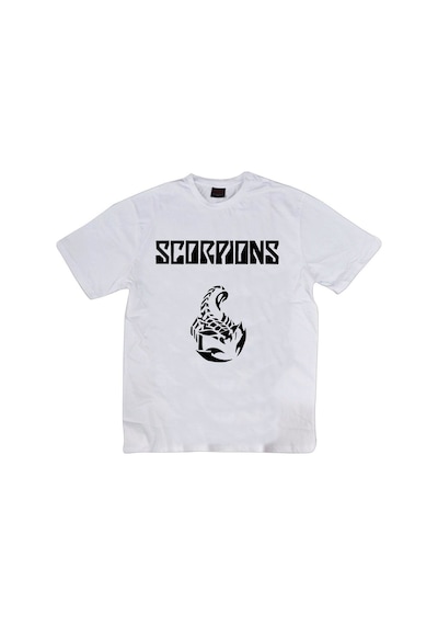 Stoned&Fame Scorpions Baskılı T-shirt Beyaz