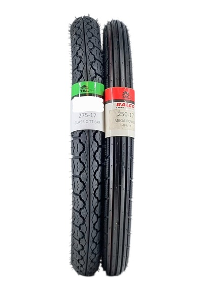 Lastik Takımı 275-17 Classic Ve 250-17 Mega Power Tt Tubetype - İç Lastikli Tip - Onmx