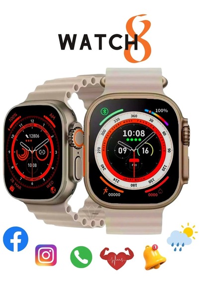 Wearfitpro Watch 8 Ultra Akıllı Saat 49mm Android Ve İos Uyumlu Arama Yapma Vidalı Kordon Kilitleme Bluetooth Wearfitpro Watch 8 Ultra Akıllı Saat 49mm Android Ve İos Uyumlu Arama Yapma Vidalı Kordon Kilitleme Bluetooth