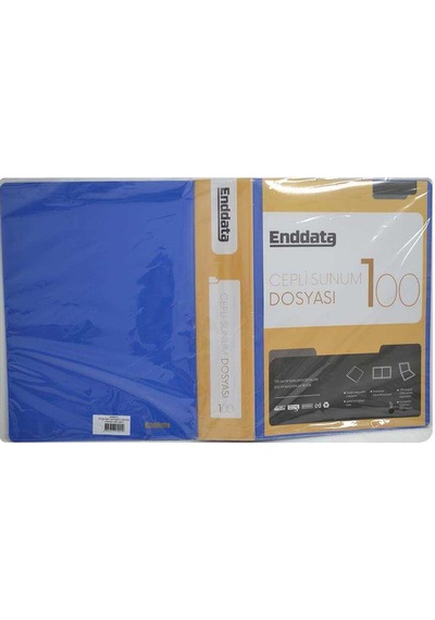Enddata Ön Cepli Sunum Dosyası 100'lü Mavi 1300-1