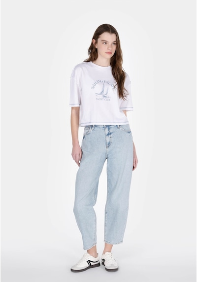 Colin's Colins 850 Jenny Balloon Fit Yüksel Bel Daralan Paça Kadın Denim Jean Pantolon Cl1073507 Q1.v1 Dn01973 Denim