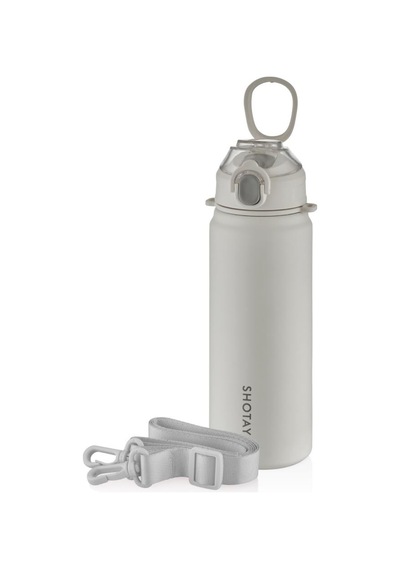 Shotay St-8228 750ml Gri Pipetli Şeffaf Kapaklı Çelik Termos Diğer