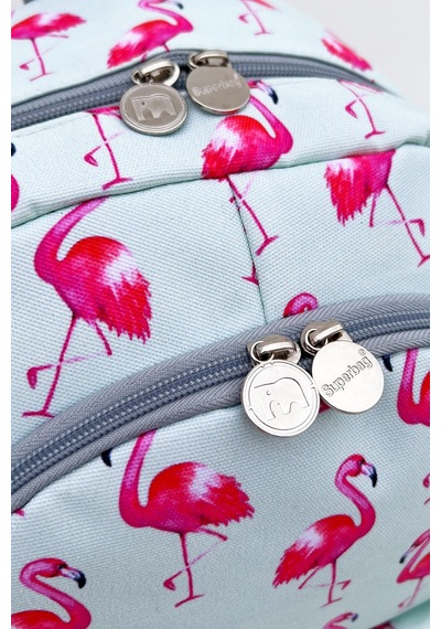 Superbag Kız Çocuk Ilkokul Çantası Flamingo Desenli Sırt Çantası Beslenmelik Ve Kalemlik 3'lü Set